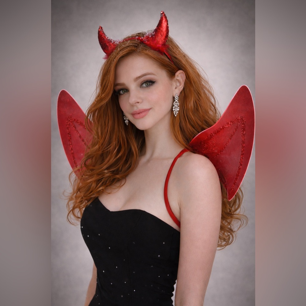 Red Devil Costume with Wings
